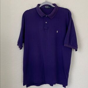 Polo by Ralph Lauren Men's Cotton Polo Shirt in Deep Purple Size XL